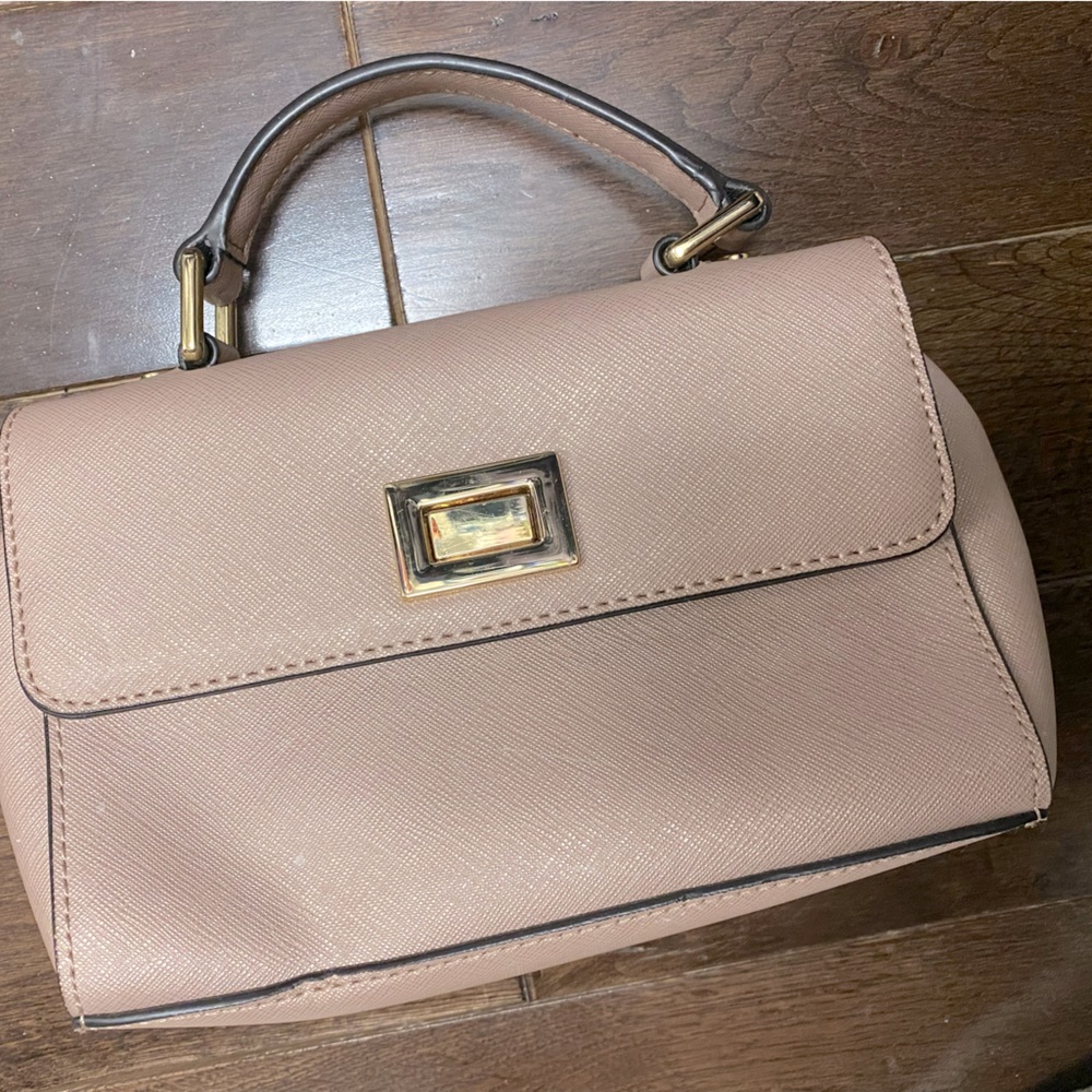 Calvin Klein dusty pink satchel pocketbook crossbody